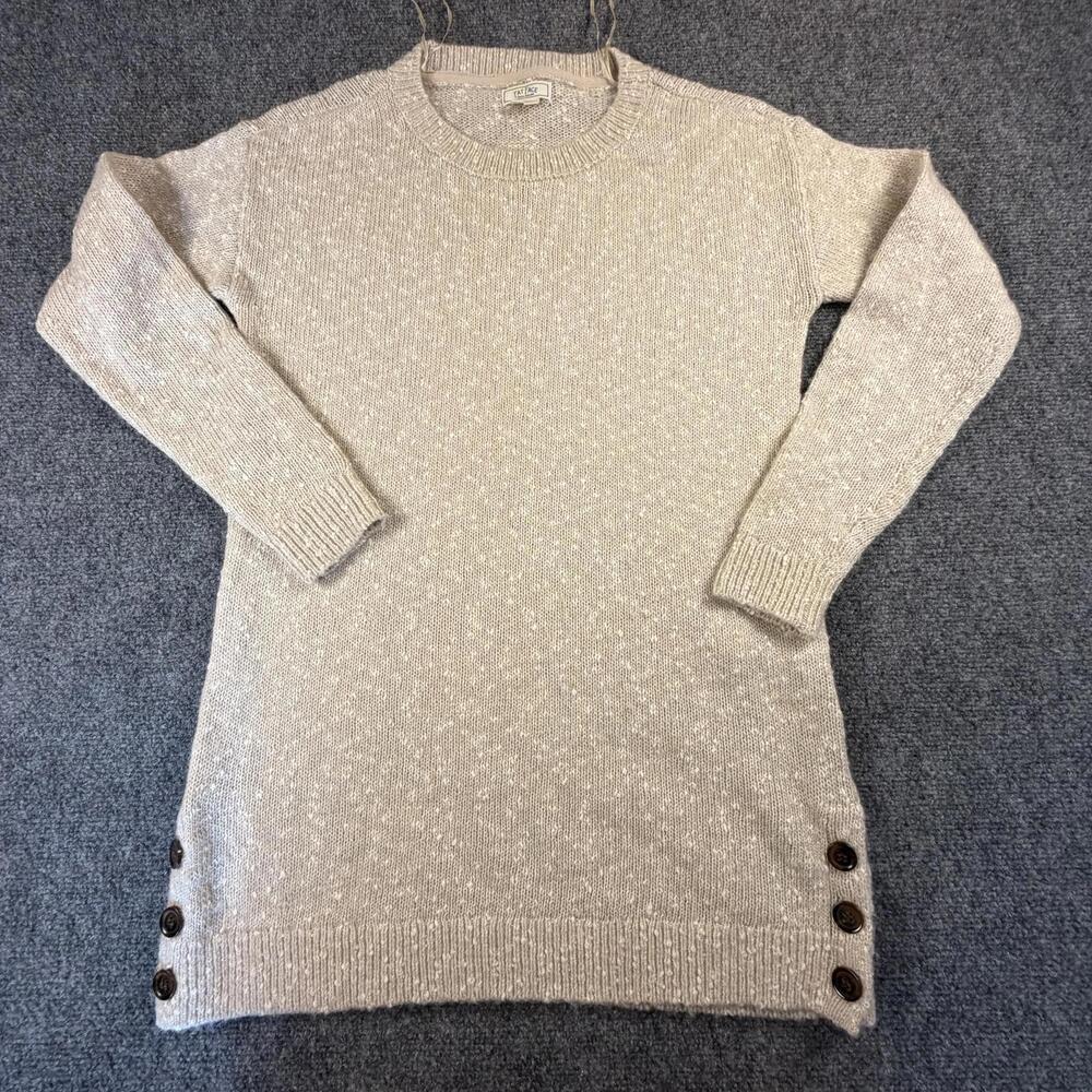 Fat Face Women's Beige Long Sleeve Knit Dress #1168